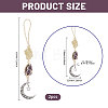 2Pcs Nuggets Natural Amethyst & Citrine Hanging Suncatchers AJEW-GL0003-29-2