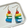 Handmade Polymer Clay & 304 Stainless Steel Dangle Earrings WG8A15F-01-5