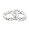 Natural Howlite Beaded Stretch Bracelets BJEW-D446-C-03-4