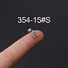 316L Stainless Steel Micro Pave Cubic Zirconia Cartilage Earrings WG094CA-15-1