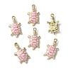 Alloy Enamel Pendants FIND-WH0129-32B-2