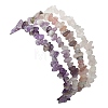 4Pcs 4 Styles Natural Rose Quartz & Lepidolite & Amethyst Chip Beaded Stretch Bracelet Sets BJEW-JB10841-5