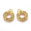 Tibetan Style Alloy Christmas Wreath Pendants TIBEP-GC153-AG-RS-1