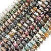 Natural Rainbow Moonstone & Green Opal & Labradorite & Picasso Jasper & Rhodonite & Ocean Jasper & Flower Amazonite & Botswana Agate Beads Strands G-L642-H01-01-1