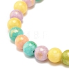 Natural Jade Beaded Stretch Kids Bracelets BJEW-JB07789-01-4