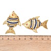 304 Stainless Steel Enamel Big Pendants STAS-Z193-09G-01-3