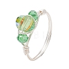 Glass Finger Rings RJEW-JR00925-02-4