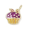 Brass Enamel Charms KK-K368-17G-04-1