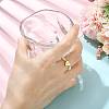 Natural Freshwater Pearl & 304 Stainless Steel Bead Finger Rings RJEW-FS00001-05-6
