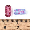 Picasso Transparent Glass Bugle Beads SEED-N010-02M-3