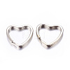 Heart Iron Split Key Rings X-E564-2-2