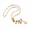 Rainbow Color Star Jewelry Sets SJEW-JS01117-2