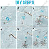 Christmas Snowflake DIY Earring Making Kit DIY-SC0022-79-6