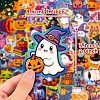 50Pcs Halloween Paper Self-Adhesive Picture Stickers STIC-C010-28-1