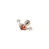 Brass Pave Cubic Zirconia Star Cartilage Earrings FS-WG0D3BD-03-2