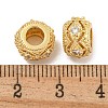 Rack Plating Brass Micro Pave Clear Cubic Zirconia Beads KK-U030-17G-2