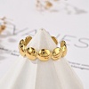 Round 304 Stainless Steel Open Cuff Rings RJEW-R014-02G-05-2