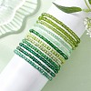 12Pcs Round Glass Seed Beads Stretch Bracelets BJEW-JB13503-1