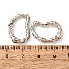 Hammered Brass Spring Gate Rings KK-CBA90BB-04P-3