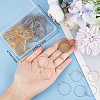 160Pcs 2 Colors 316 Surgical Stainless Steel Wine Glass Charms Rings STAS-BBC0003-20-3