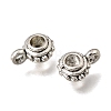 Tibetan Style Alloy Tube Bails FIND-Z128-10AS-2