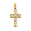 Ion Plating(IP) 304 Stainless Steel Micro Pave Cubic Zirconia Pendants STAS-Z107-08G-04-1