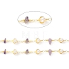 Handmade Natural Amethyst Chip Beaded Chains CHC-M024-22G-01-2