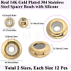 24Pcs 2 Styles 304 Stainless Steel Spacer Beads STAS-BBC0006-99-2