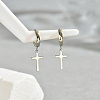 304 Stainless Steel Hoop Dangle Earrings for Women WY8990-3
