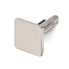 Square 201 Stainless Steel Swank Cuff Links SA-CBAE2BD-01P-A-1