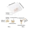 16Pcs Brass Stud Earring Findings KK-FS0001-57-4