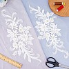 Flower Blossom Sequin Appliques DIY-WH0407-02-4