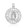 Religion Jewelry Brass Micro Pave Cubic Zirconia Pendants PW-WG6AA9C-01-1