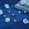 6Pcs Adjustable Brass Ring Components FIND-PH0038-31B-4