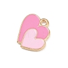 Valentine's Day Alloy Enamel Pendants ENAM-I084-01KCG-23-2