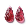 Transparent Handmade Bumpy Lampwork Beads LAMP-T017-13C-2