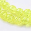 Two Tone Crackle Glass Bead Strands CCG-I001-06-3