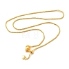 1mm Rack Plating Brass Box Chain Adjustable Slider Necklaces for Women Men MAK-L044-08G-1