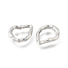 Brass Irregularity Spring Gate Rings KK-U072-43A-P-2