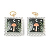 Printed Opaque Acrylic Pendants SACR-P036-01J-G-1