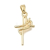 Brass Pendants KK-C263-11G-1
