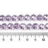 Electroplate Glass Beads Strands X-EGLA-Q129-01B-4