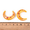 Christmas UV Plating Printed Opaque Acrylic Beads MACR-N018-07B-3