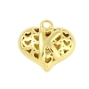 Hollow Brass Pendants for Valentine's Day KK-M289-03K-G-1