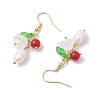 Natural Cultured Freshwater Pearl Dangle Earrings EJEW-JE05860-01-4