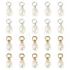 20Pcs 2 Styles Natural Cultured Freshwater Pearl Rice Charms PALLOY-TA00379-2