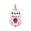 Printed Brass Pendants KK-CBAB1CA-19D-G-1