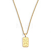 304 Stainless Steel Tarot Card Pendant Necklaces WG777F6-03-1