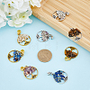 32Pcs 8 Styles Alloy European Dangle Charms FIND-FH0006-05-3