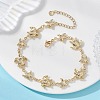 Summer Beach 304 Stainless Steel Turtle Starfish Link Chain Anklets for Women AJEW-AN00788-1